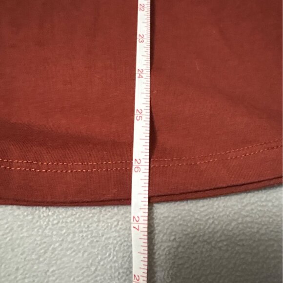 Philosophy Womens Rust Short Sleeve Top XXL/2XG Soft Blend Casual Wear 50% Polye - Picture 6 of 6